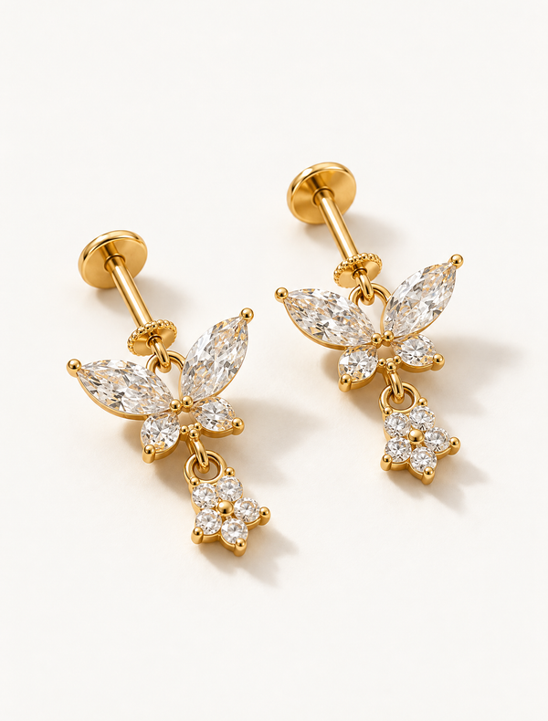 Butterfly Micro Hanging Studs
