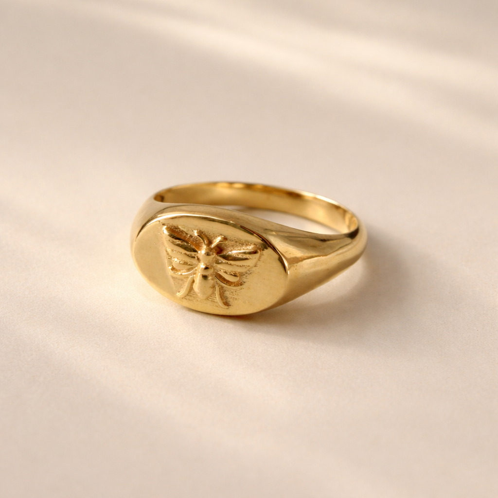 Butterfly Signet Ring-Anushka Jain Jewellery