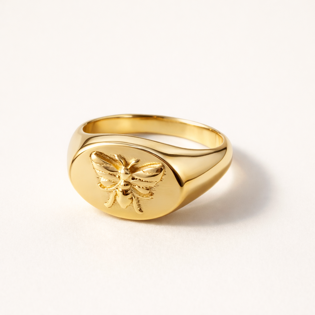 Butterfly Signet Ring-Anushka Jain Jewellery