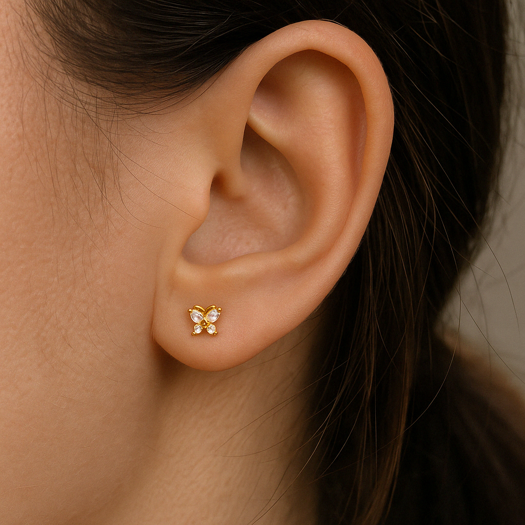 Butterfly Studs-Studs-Anushka Jain Jewellery