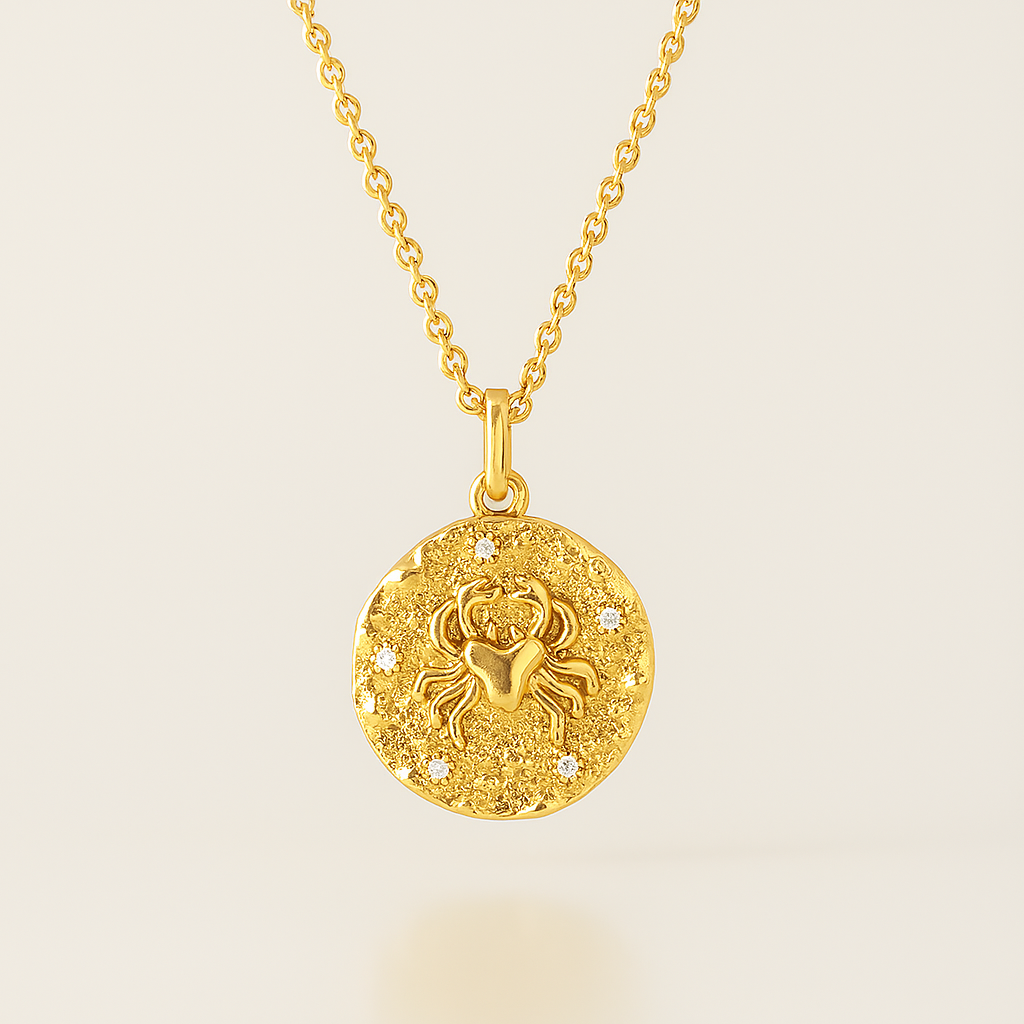 Cancer Zodiac Necklace-Necklaces-Anushka Jain Jewellery
