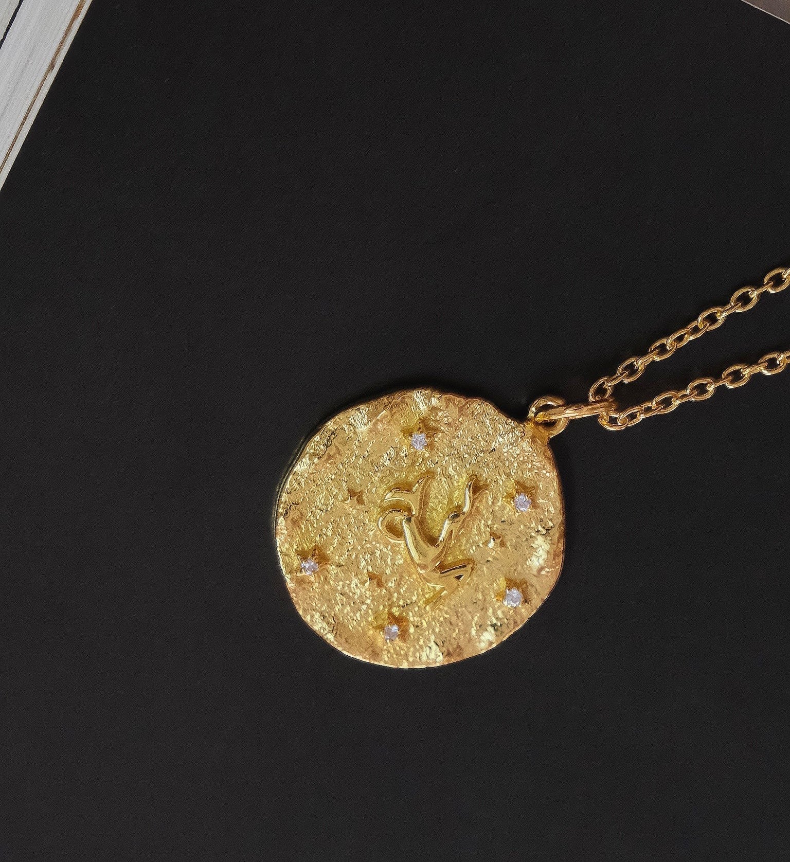Capricorn Zodiac Necklace-Necklaces-Anushka Jain Jewellery