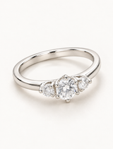 Celeste Three Stone Ring