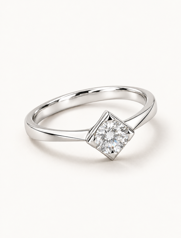 Celestia Princess Solitaire Ring