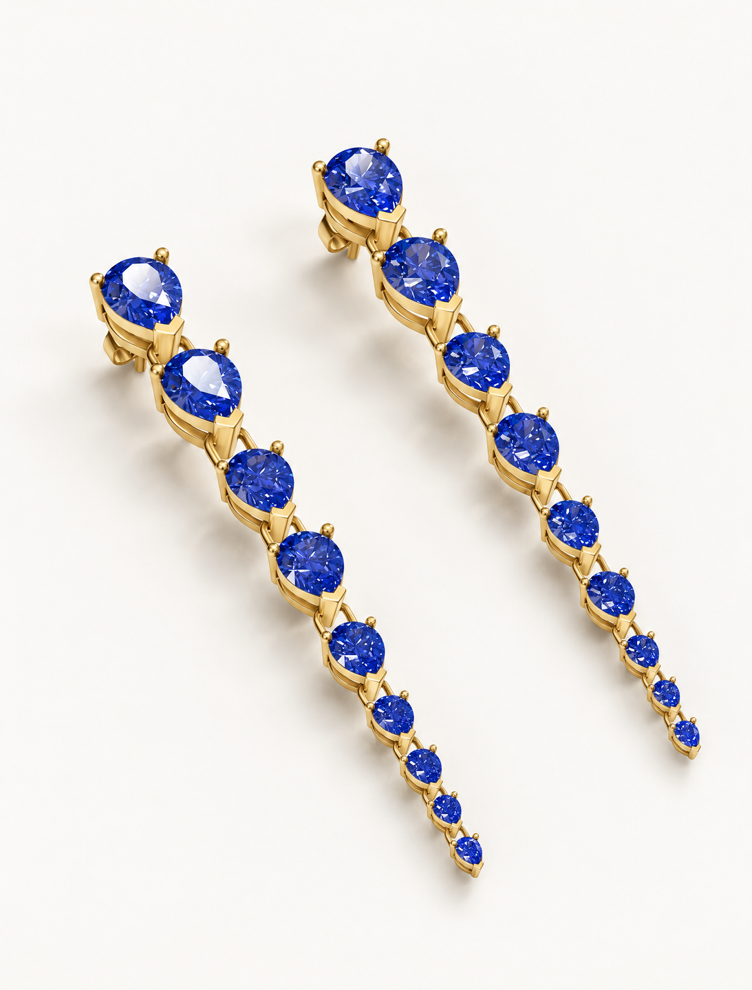 Celestial Blue Danglers Earrings