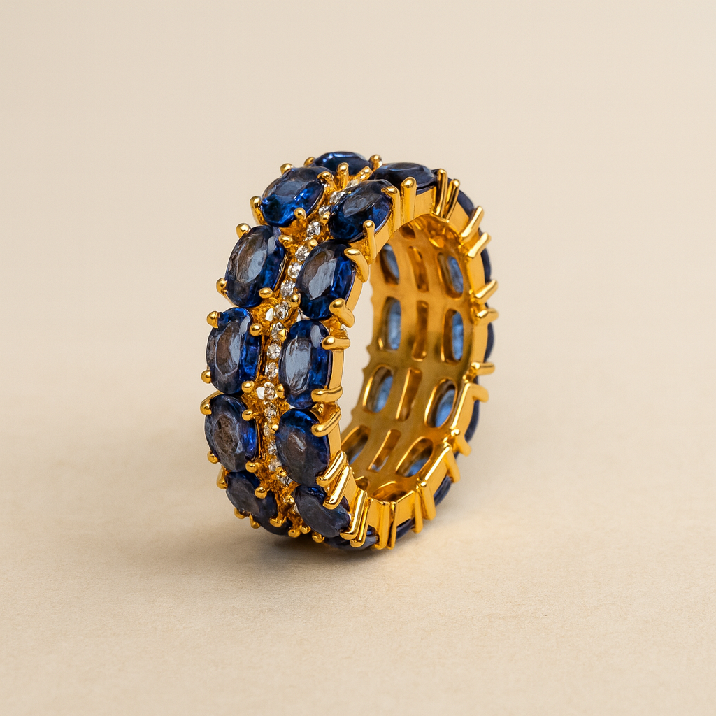 Celestial Blue Ring-Rings-Anushka Jain Jewellery