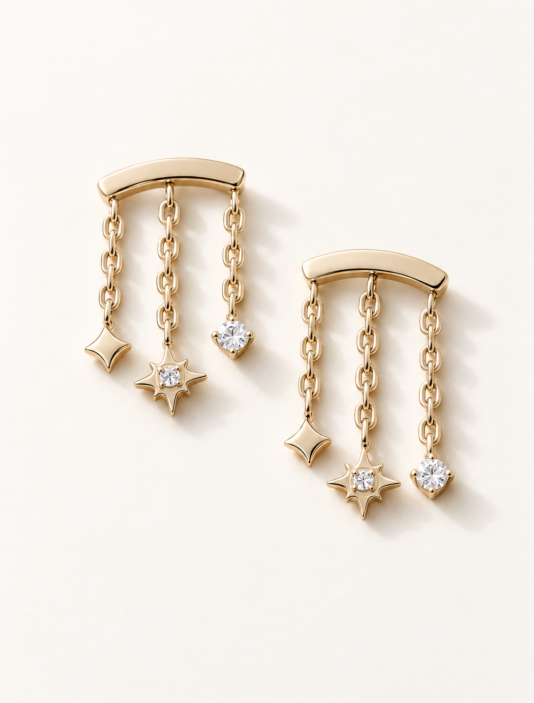 Celestial Hanging Studs