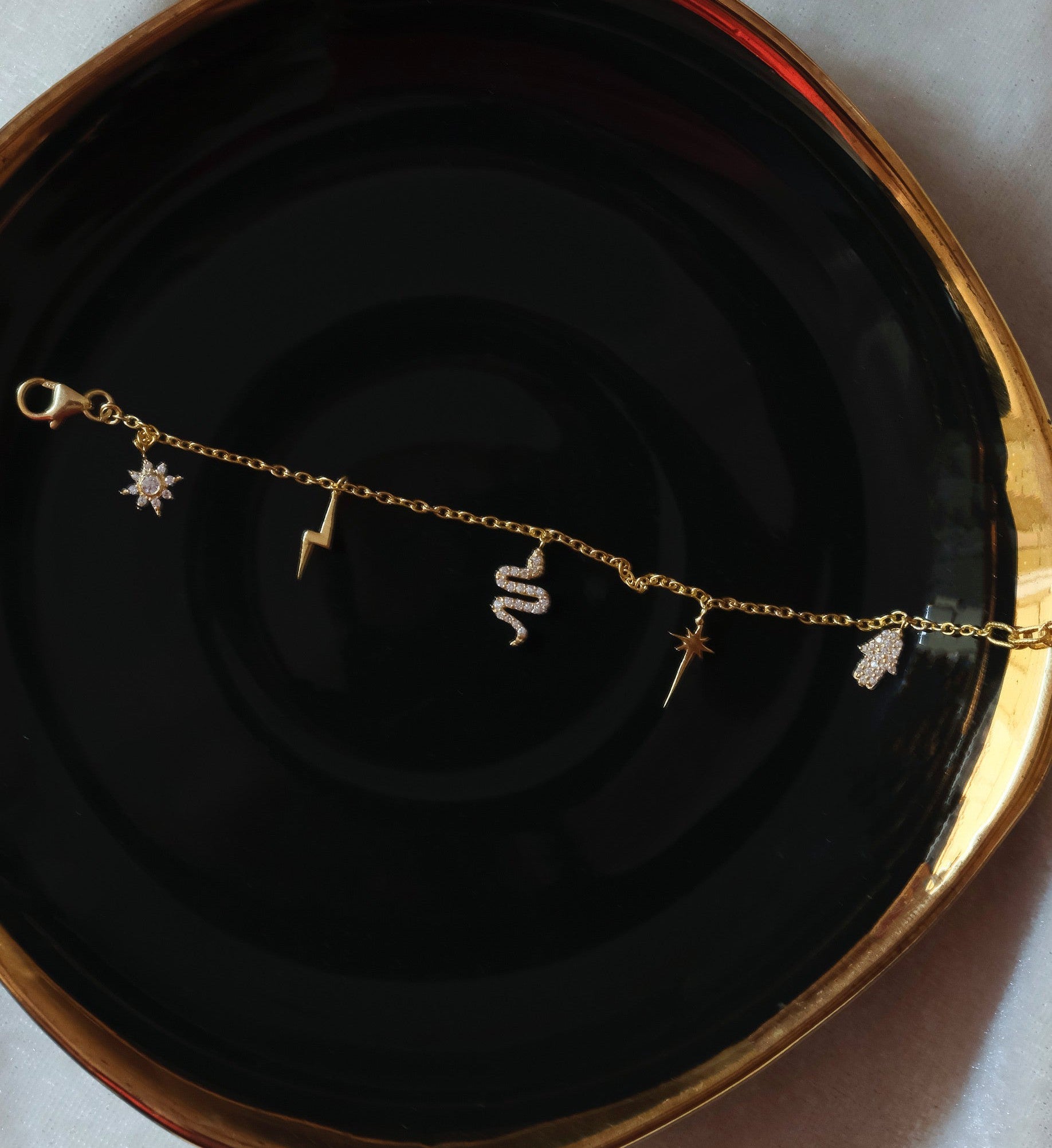 Charm Link Bracelet-Bracelets-Anushka Jain Jewellery