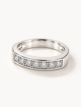 Classic Channel-Set CZ Band Ring