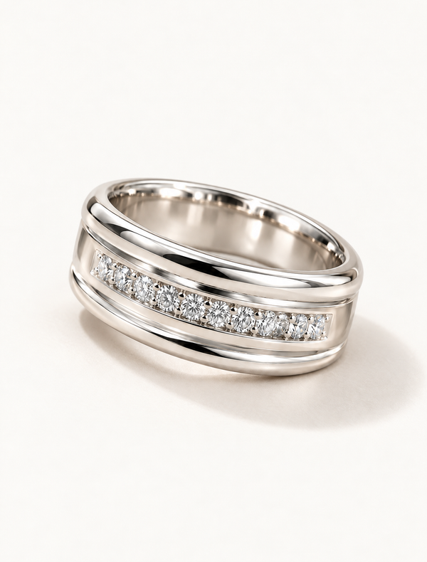 Classic CZ Band Ring