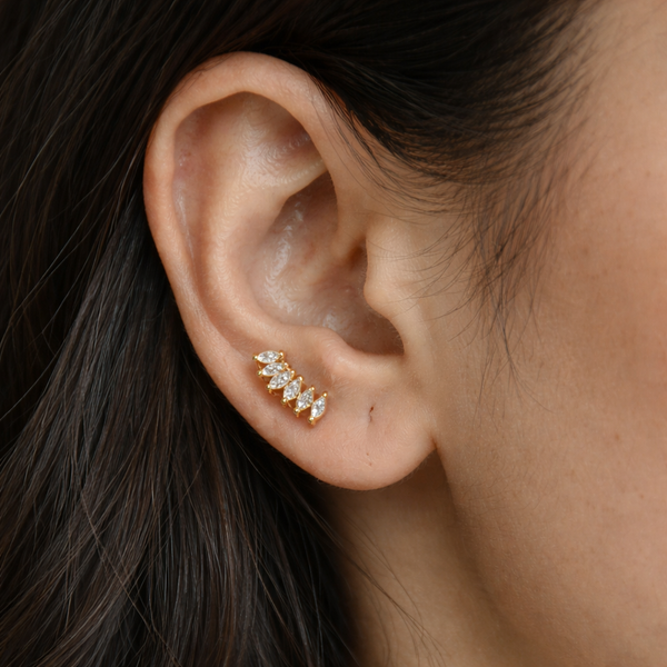Climber Diamond Studs-Anushka Jain Jewellery