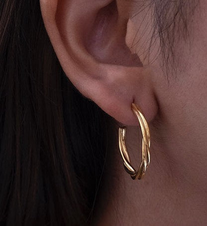 Coil Hoops-Hoops-Anushka Jain Jewellery