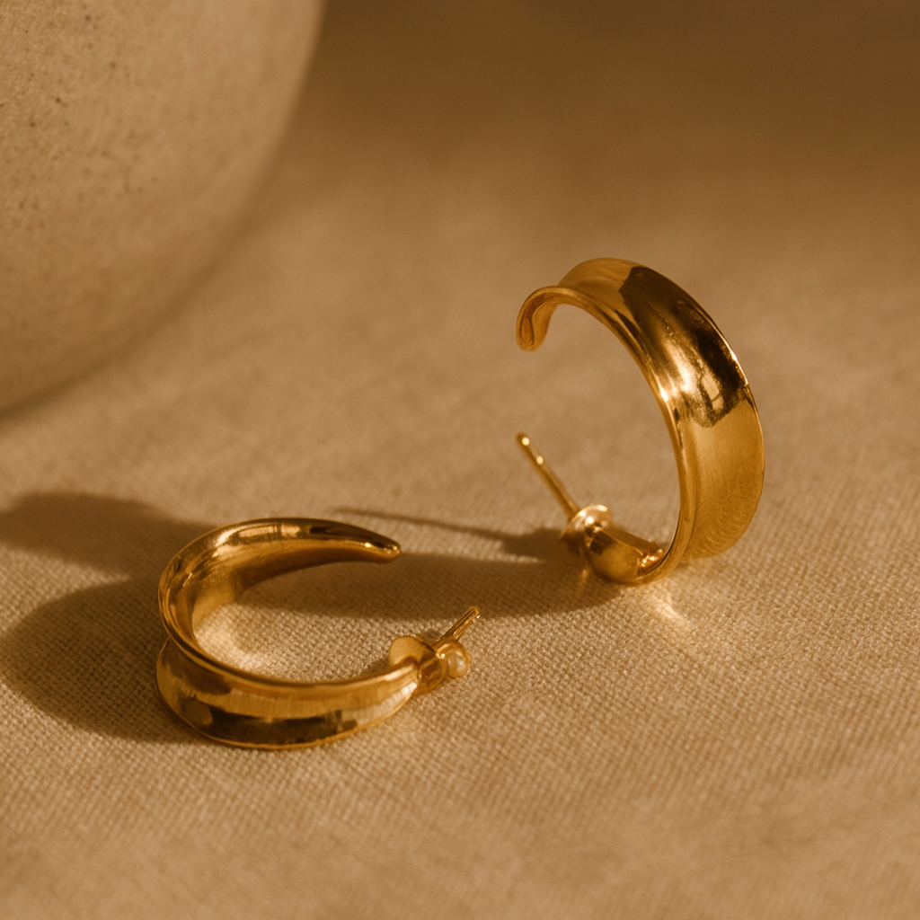 Concave Hoop-Hoops-Anushka Jain Jewellery