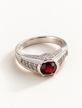 Crimson Crown Ring
