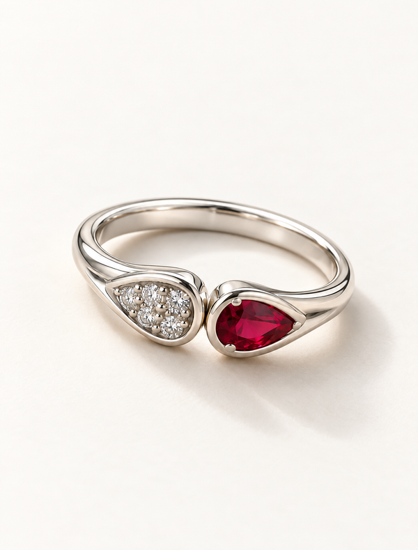 Crimson Harmony Ring