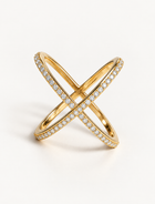 Criss Cross Diamond Ring