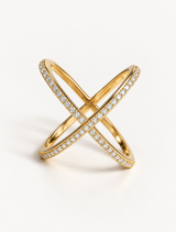 Criss Cross Diamond Ring
