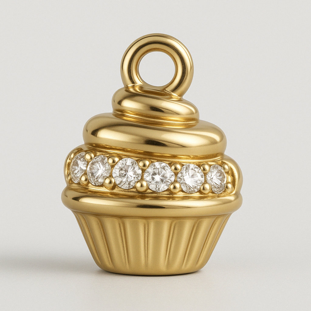 Cupcake Charm-Charms-Anushka Jain Jewellery