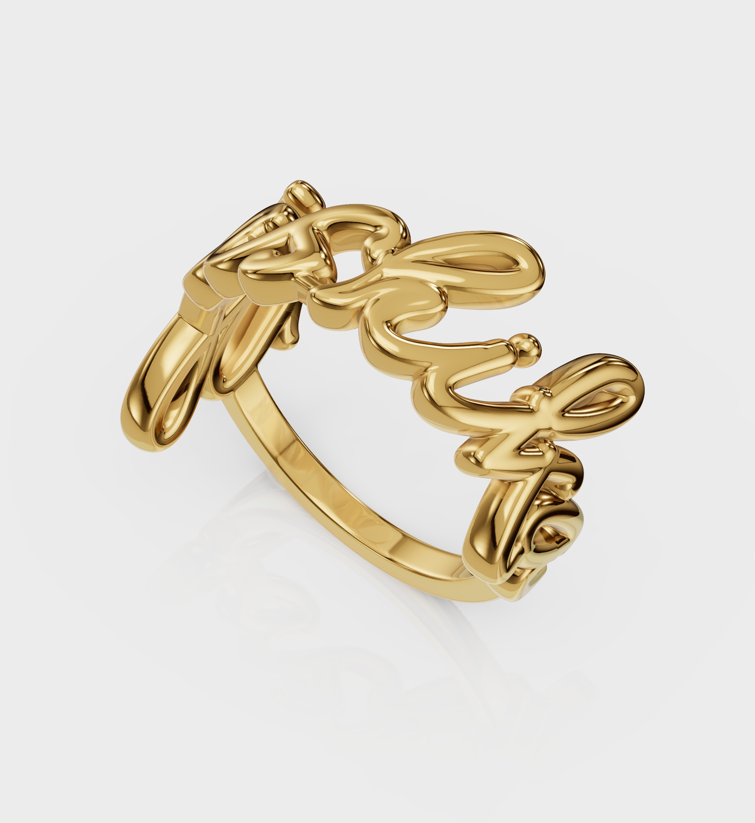 Cursive Name Ring-Rings-Anushka Jain Jewellery