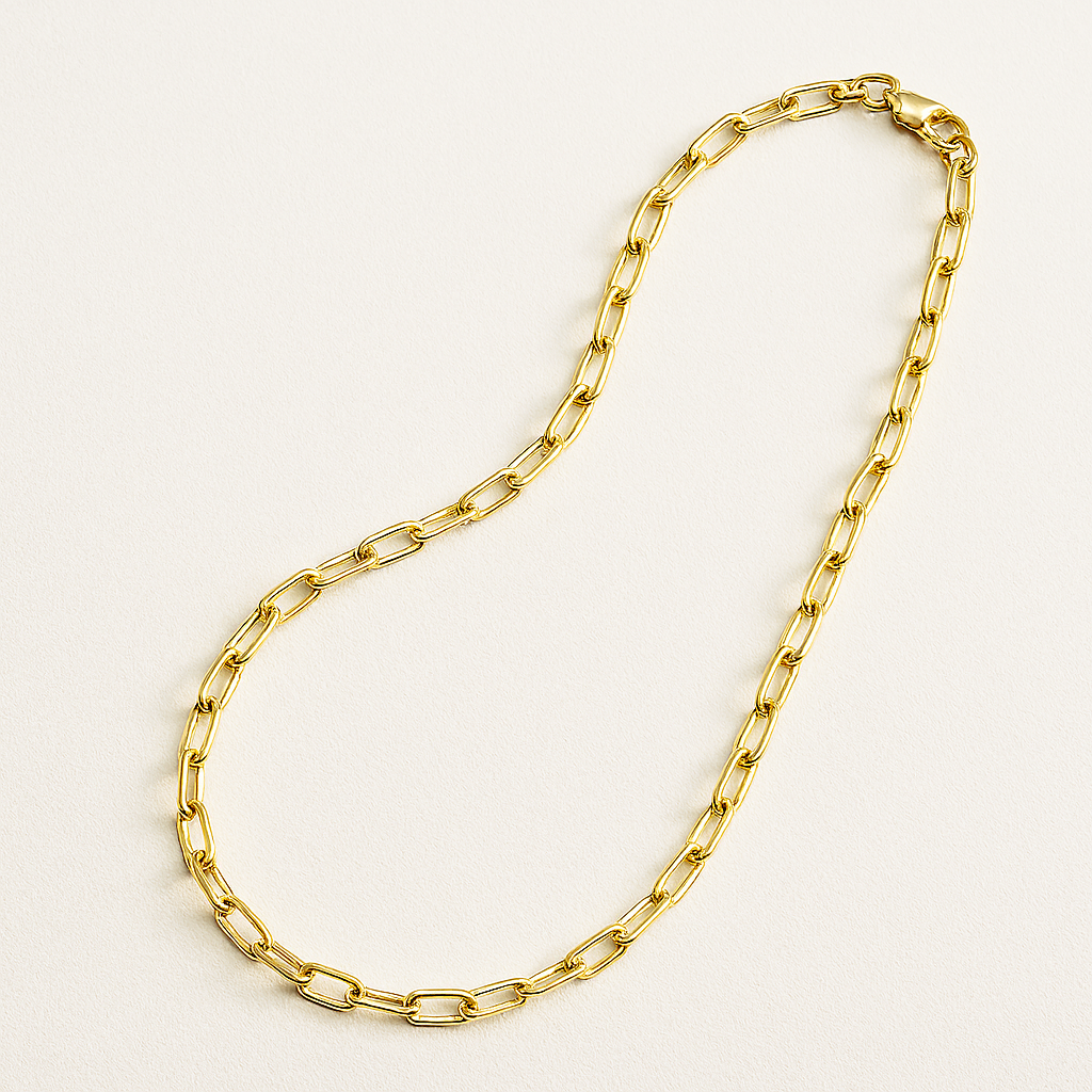 Curve Cable Chain-Chains-Gold Vermeil-Anushka Jain Jewellery