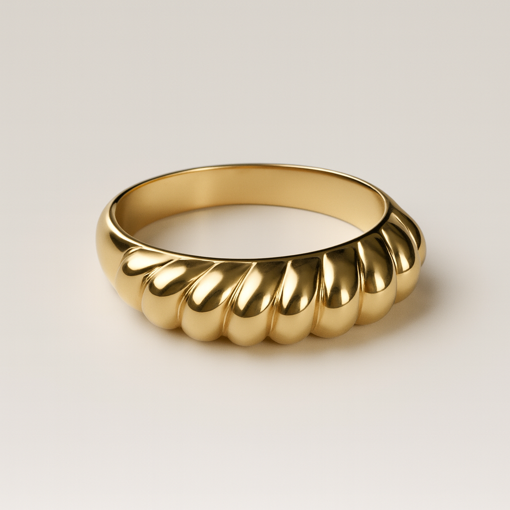 Curved Mound Ring-Rings-Anushka Jain Jewellery