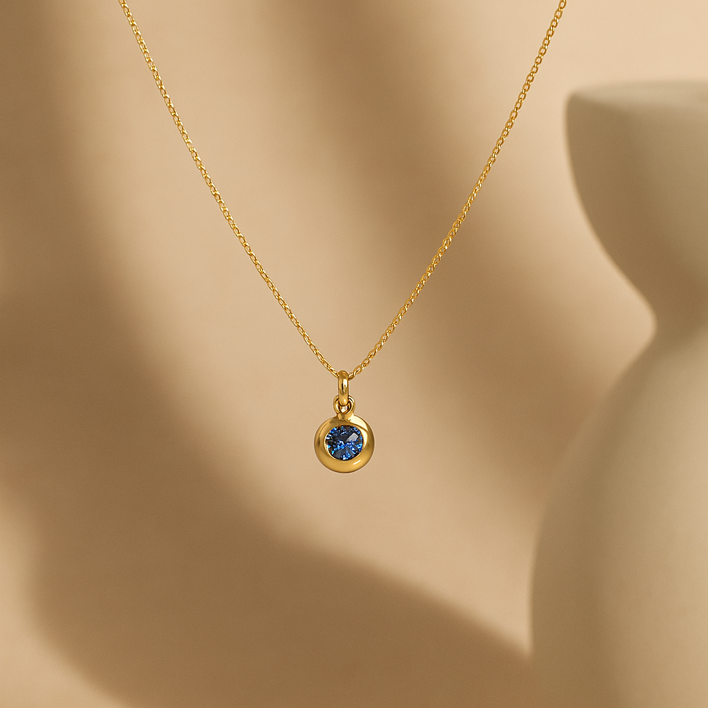 December Birthstone Necklace-Necklaces-Anushka Jain Jewellery