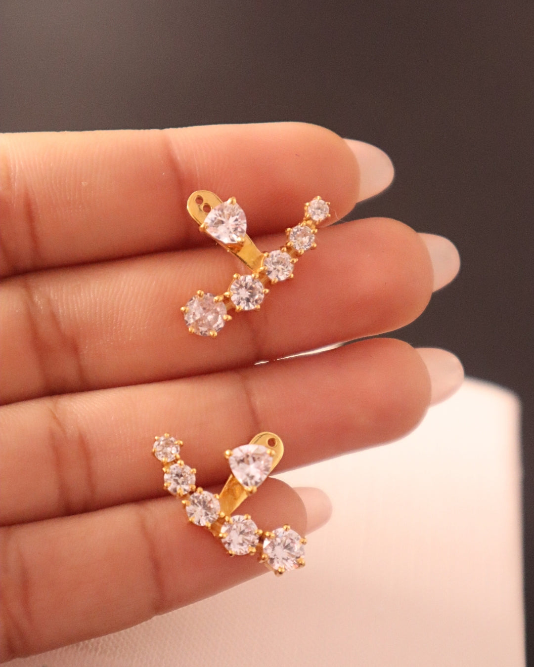 Diamond Ear Jacket-Anushka Jain Jewellery