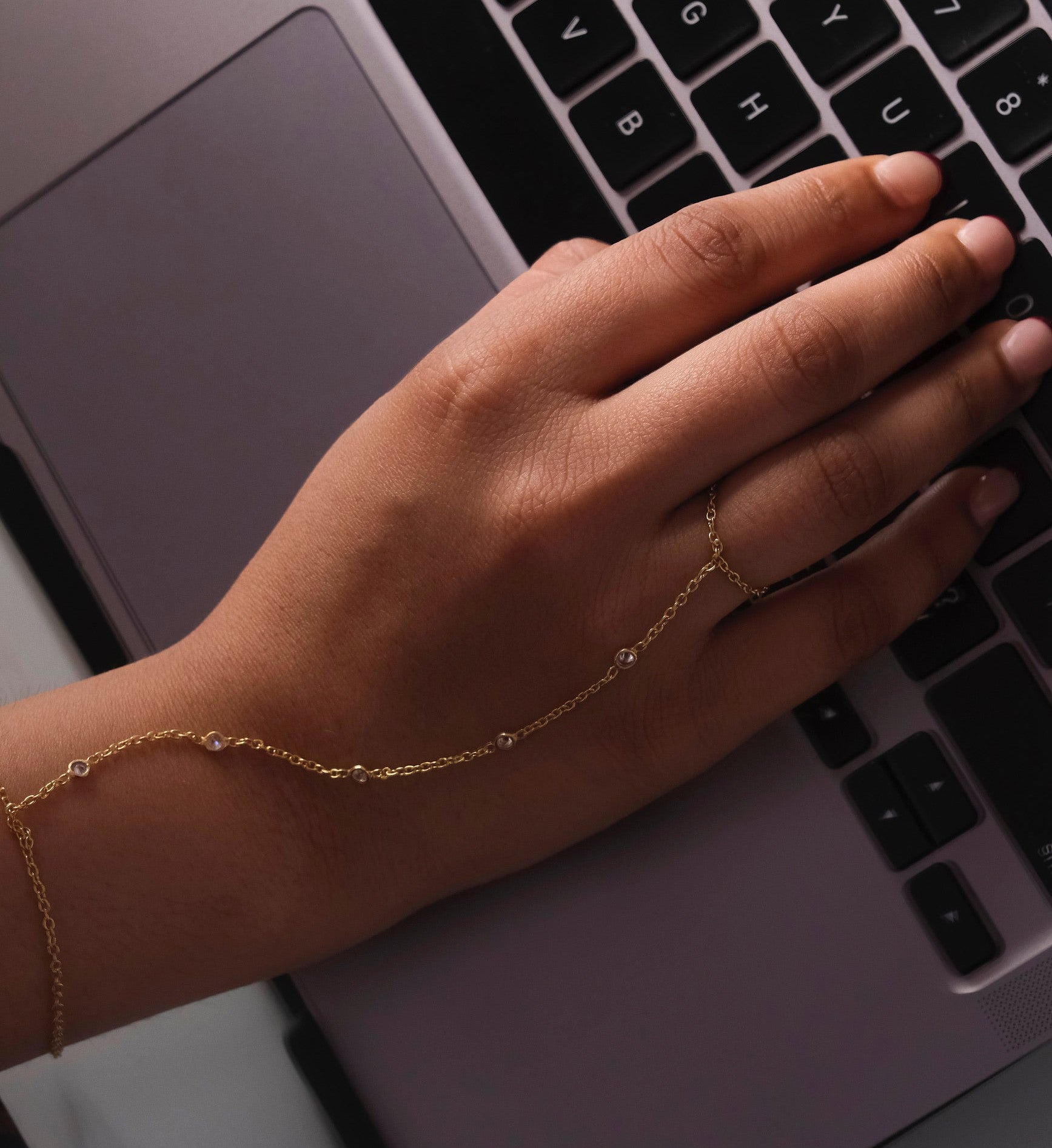 Diamond Hathfool-Bracelets-Anushka Jain Jewellery