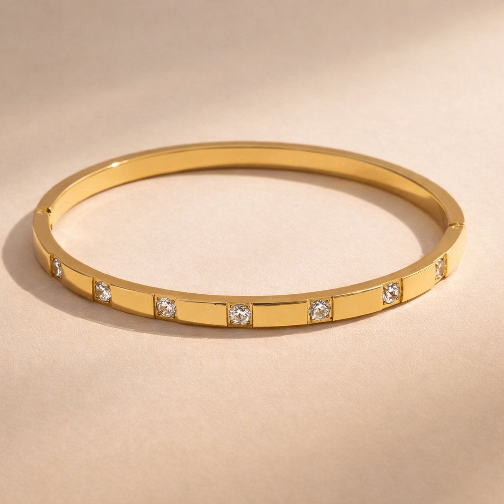 Diamond Line Bangle-Anushka Jain Jewellery