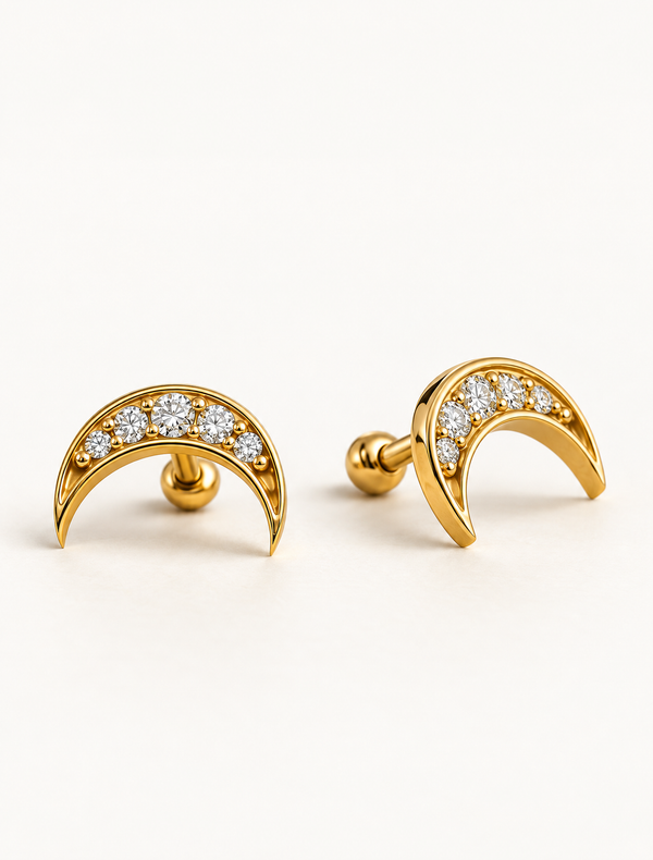 Diamond Lunar Studs