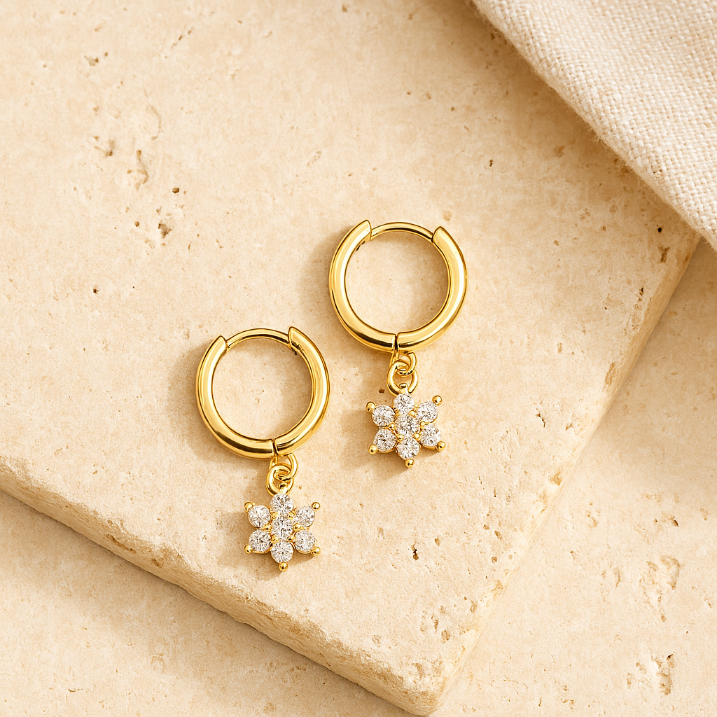 Diamond Micro Star Huggie-Huggie-Anushka Jain Jewellery