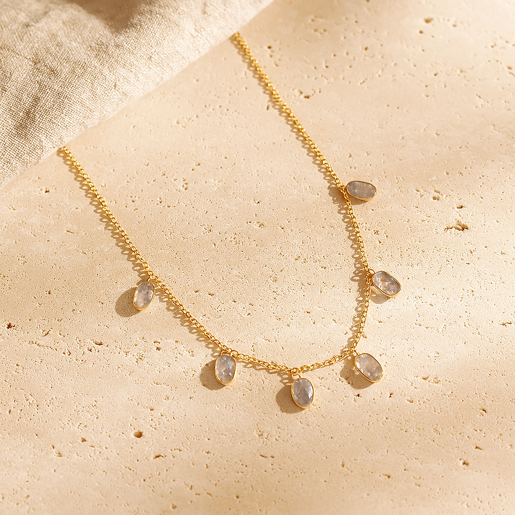 Diamond Polki Necklace-Pendants-Anushka Jain Jewellery