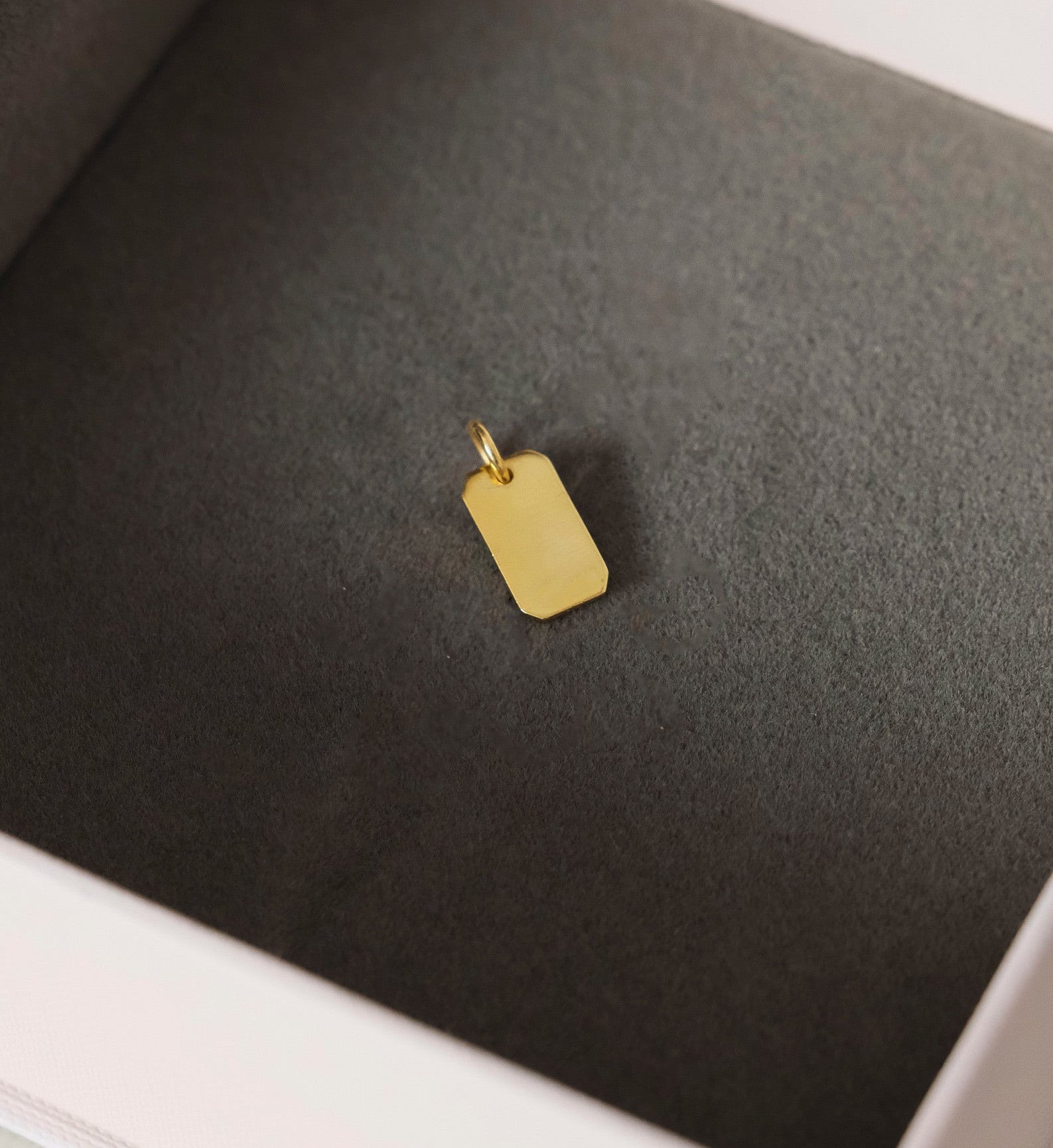 Dog Tag Charm-Charms-Anushka Jain Jewellery