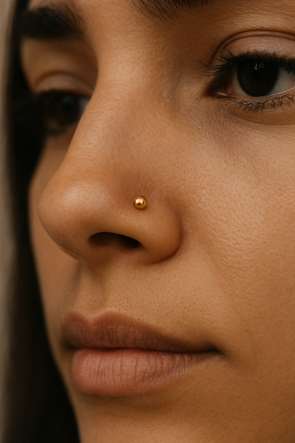 Dot Ball Nose Pin-Nose Rings-Anushka Jain Jewellery