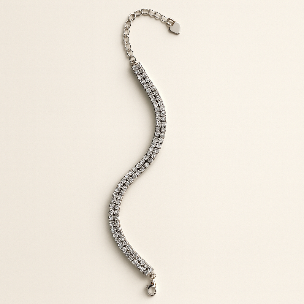 Double Layer Tennis Bracelet-Bracelets-Anushka Jain Jewellery