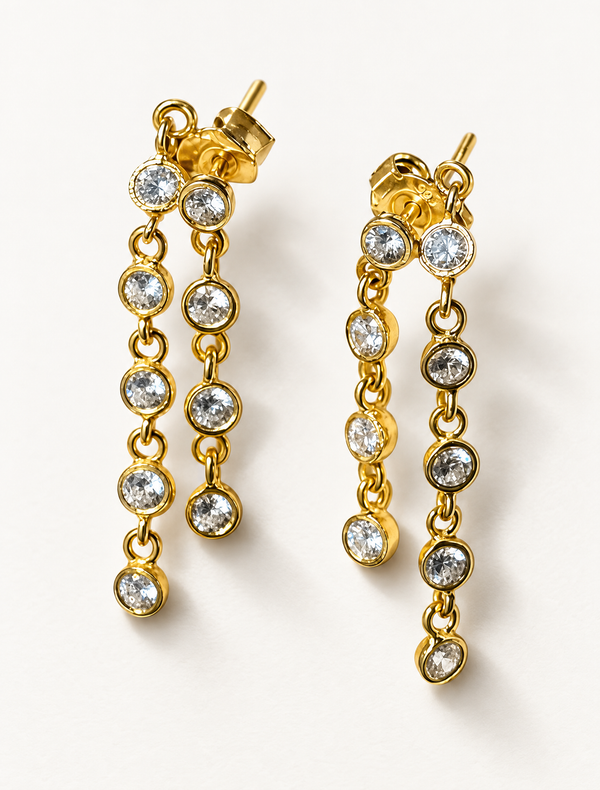 Double Loop Chain Earrings