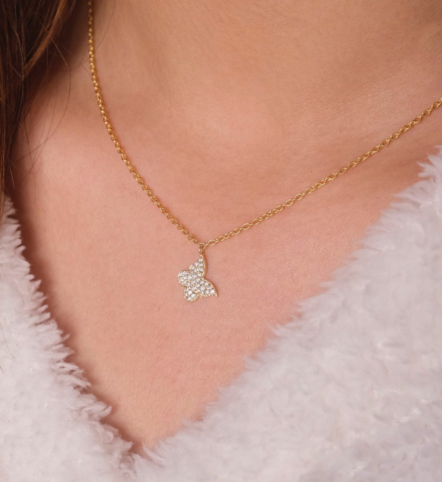 Sobhita in Butterfly Necklace