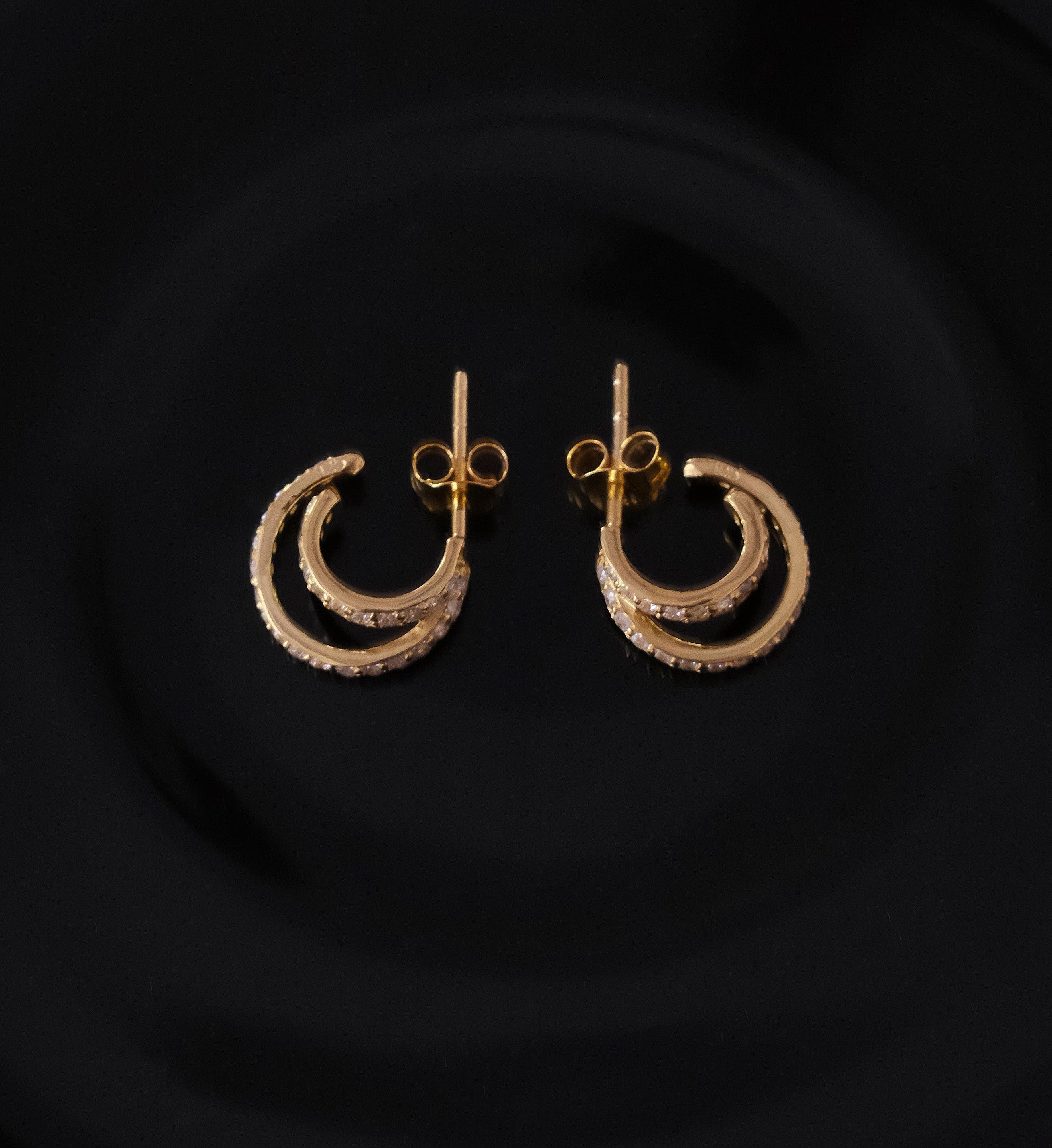 Duet Glam Huggies-Huggie-Anushka Jain Jewellery