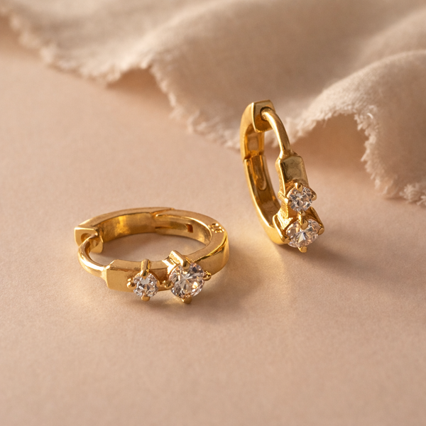 Duo Diamond Mini Huggie-Anushka Jain Jewellery