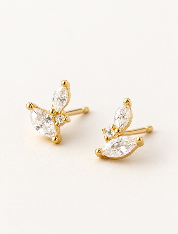 Duo Marquise Studs