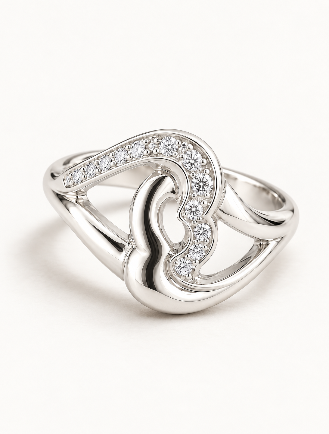 Elowen Twist Solitaire Ring