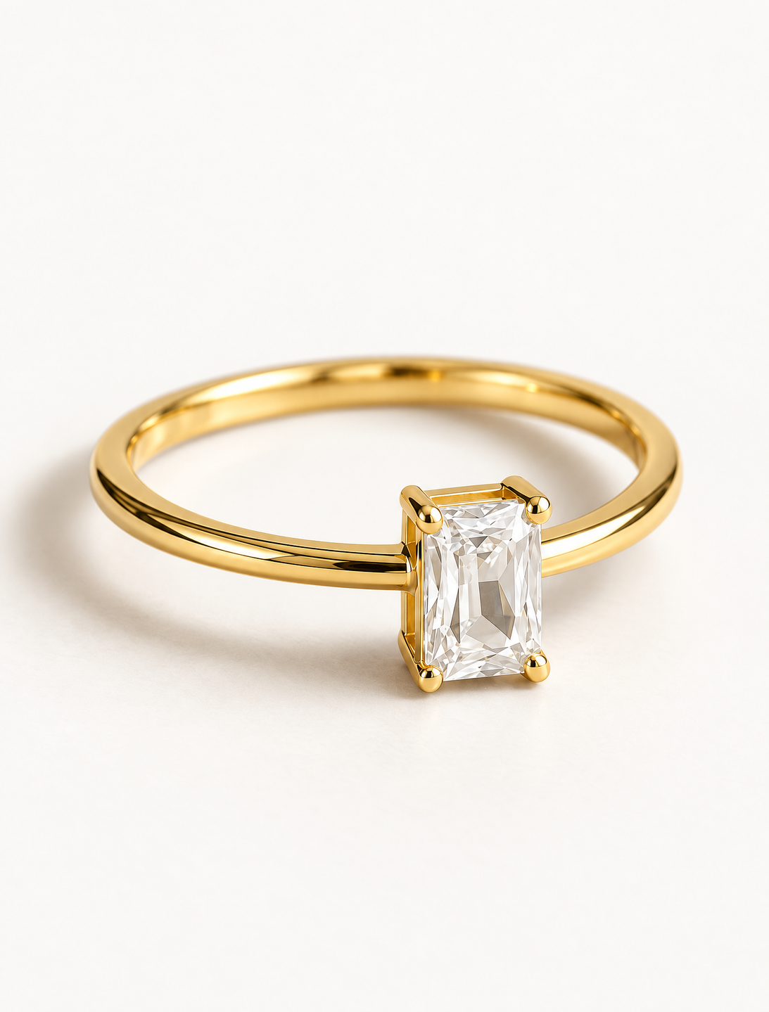 Emerald Cut Diamond Ring