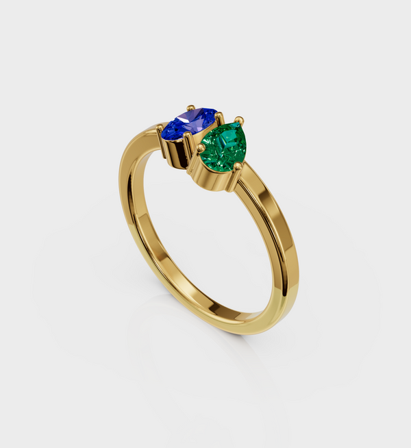 Emerald Sky Ring-Rings-Anushka Jain Jewellery