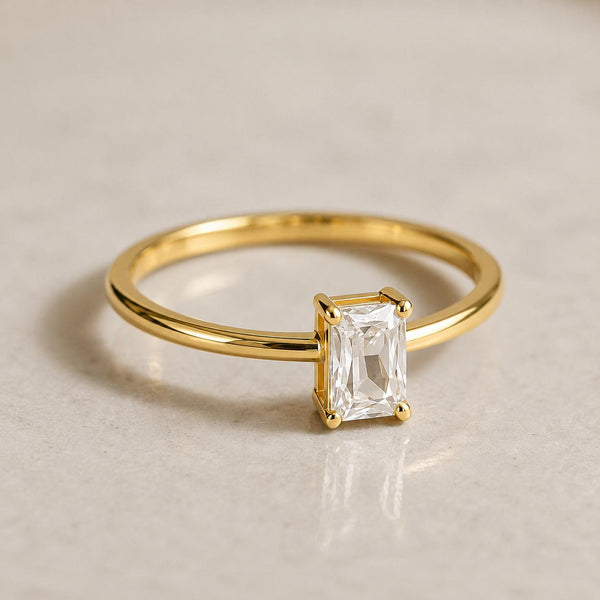 Emerald Cut Diamond Ring