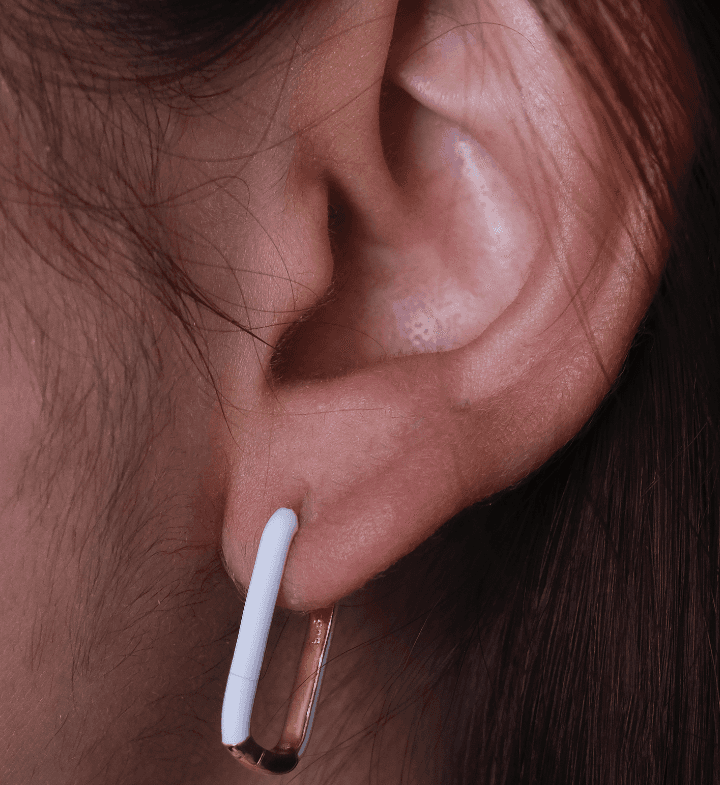 Enamel Long Bar Hoops-Hoops-Anushka Jain Jewellery