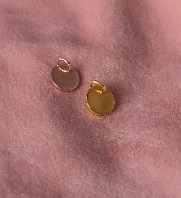 Engravable Coin Charm-Charms-Anushka Jain Jewellery