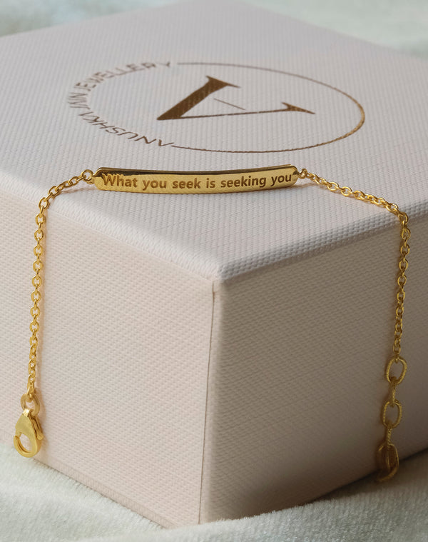 Engrave Bar Bracelet-Bracelets-Anushka Jain Jewellery
