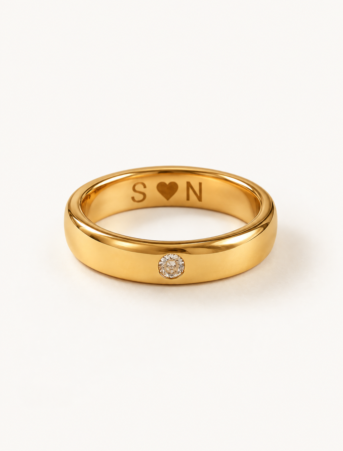 Engrave Diamond Ring
