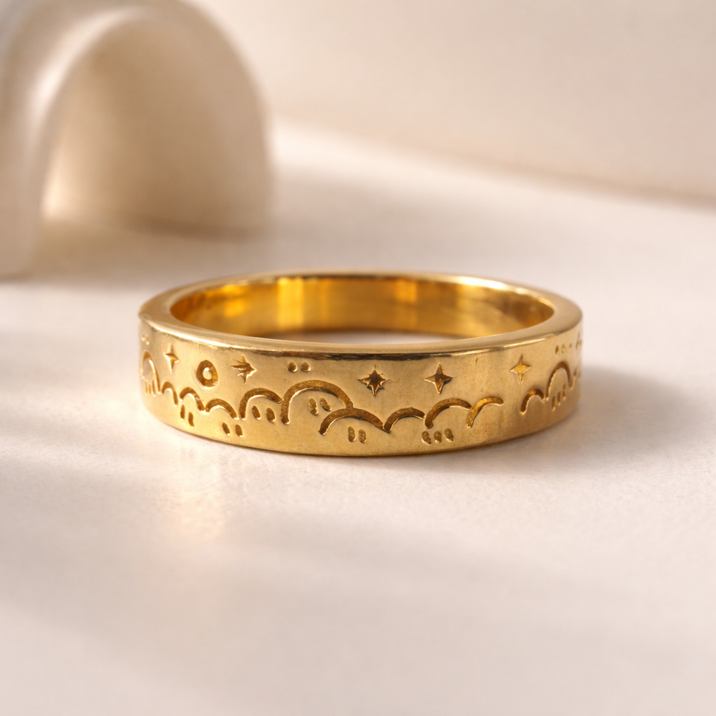 Engrave Sunrise Ring-Anushka Jain Jewellery