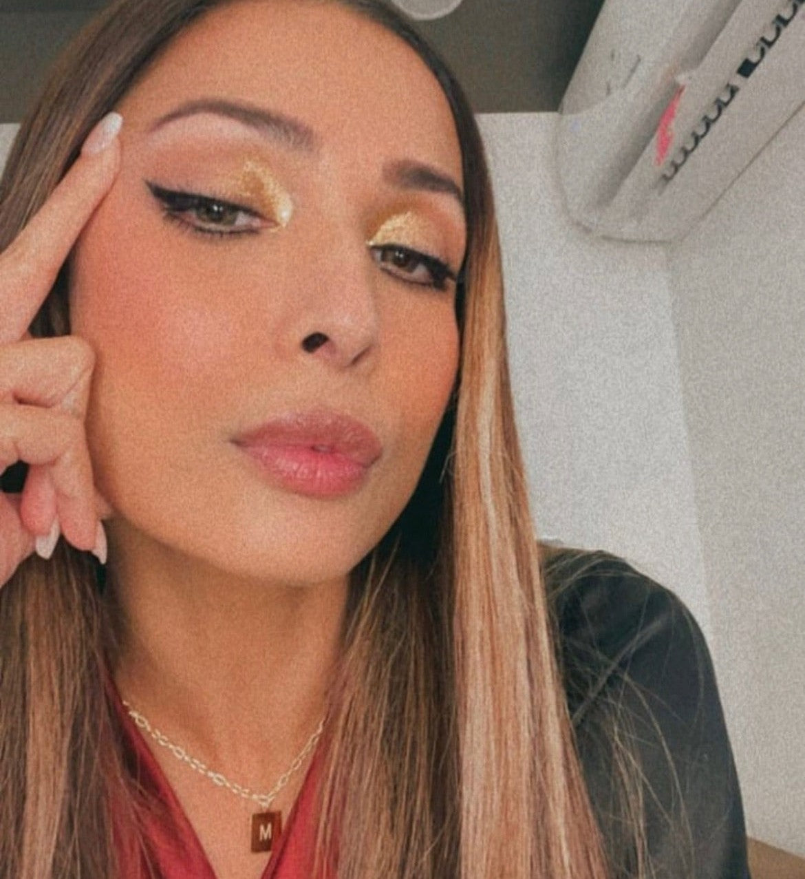 Engraved Square Bar Necklace-Pendants-Anushka Jain Jewellery